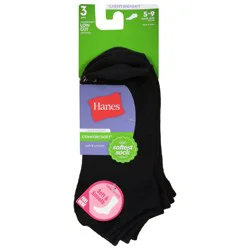 Hanes 5-9 Shoe Size Softest Lightweight Low Cut Socks 3 ea