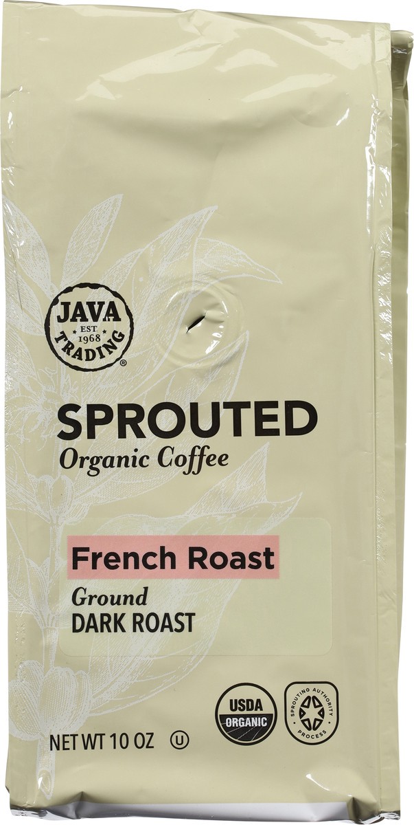 slide 13 of 13, Java Trading Organic Ground Dark Roast French Roast Coffee 10 oz, 10 oz
