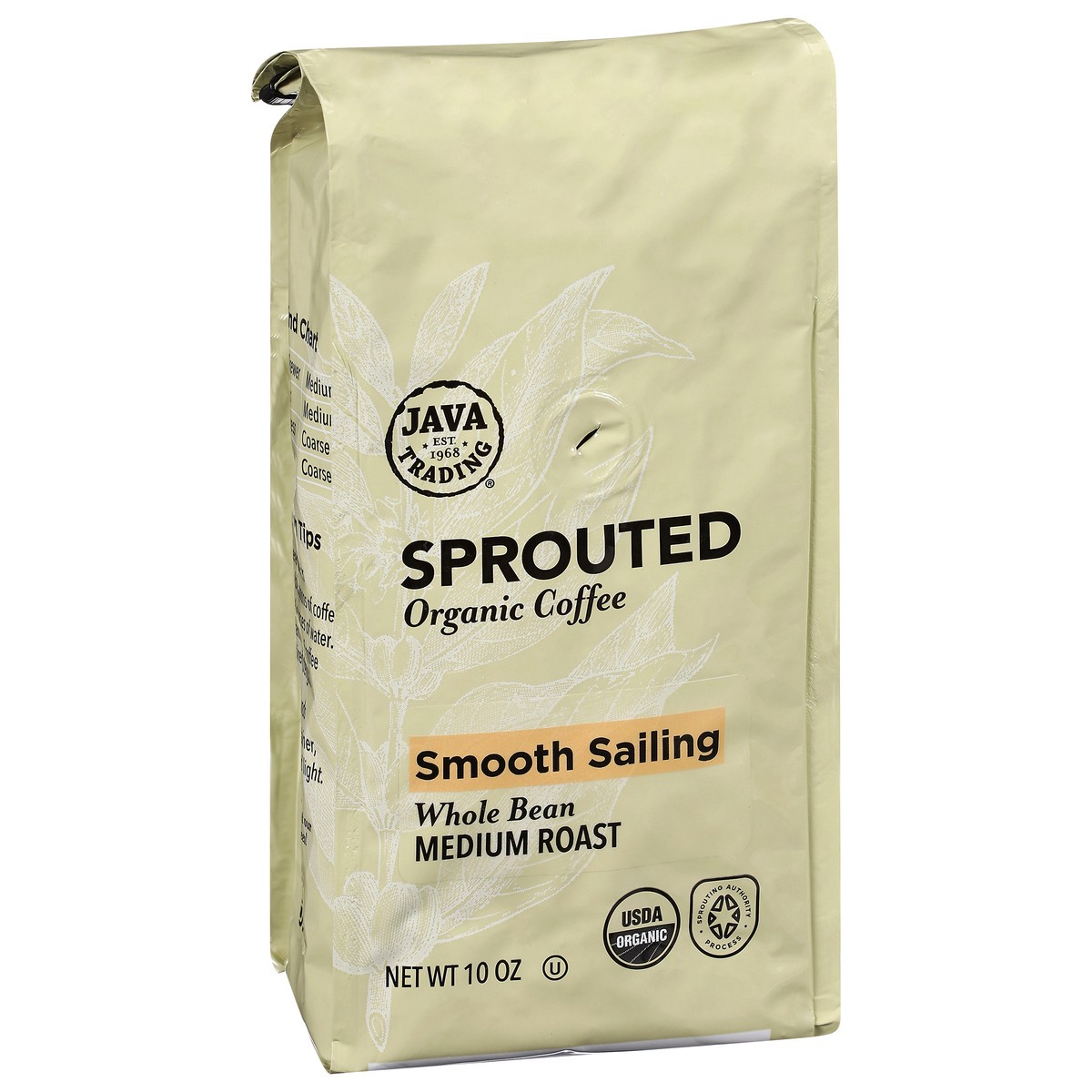 slide 4 of 13, Java Trading Organic Ground Whole Bean Medium Roast Smooth Sailing Coffee 10 oz, 10 oz