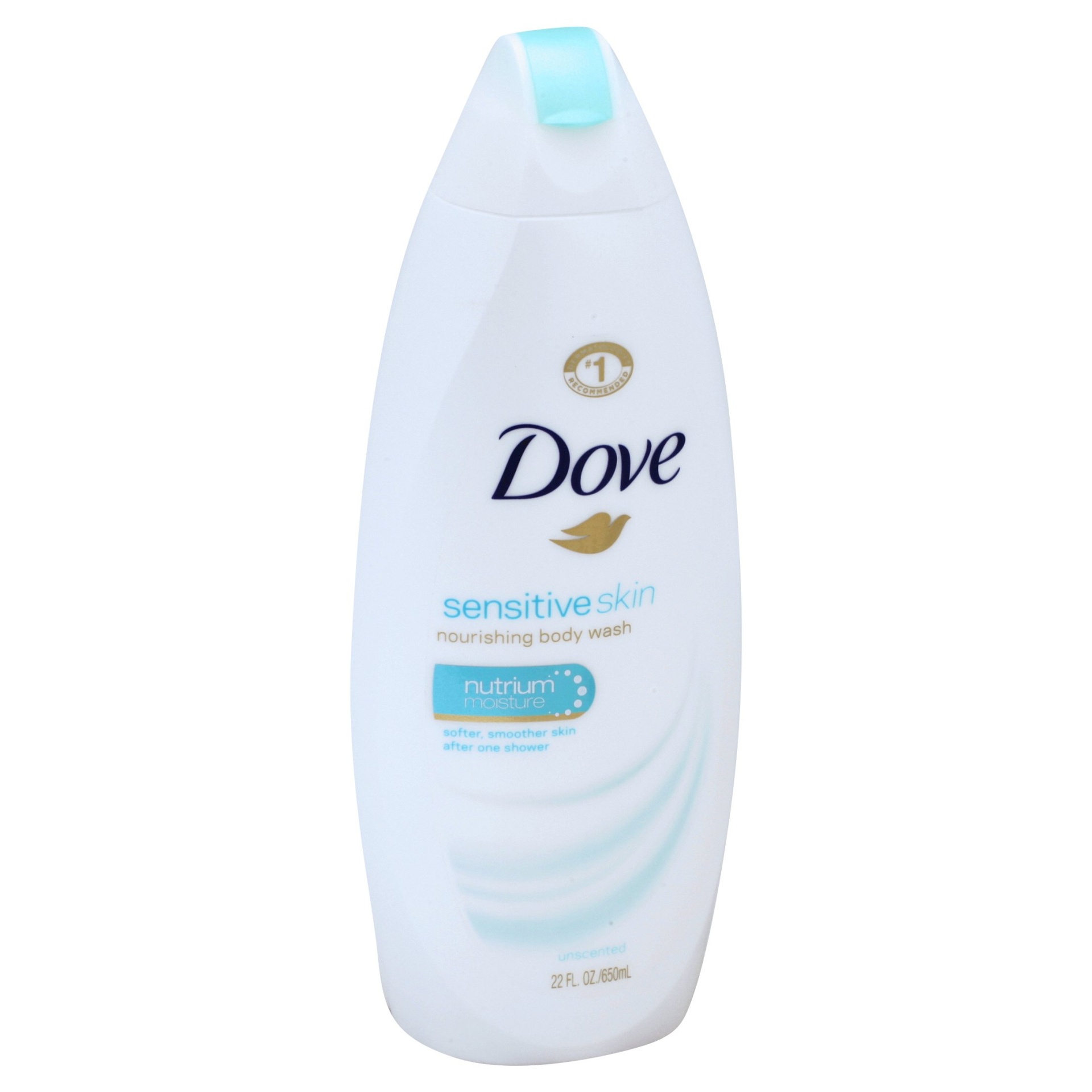 slide 1 of 5, Dove Sensitive Skin Body Wash, 22 oz