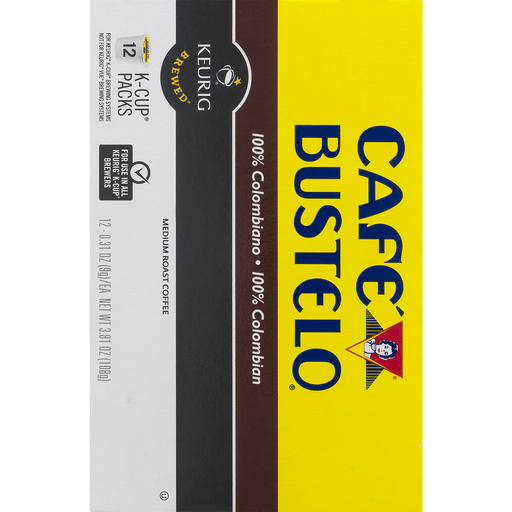 slide 5 of 8, Café Bustelo Colombian Coffee K-Cup Pods, 12 ct