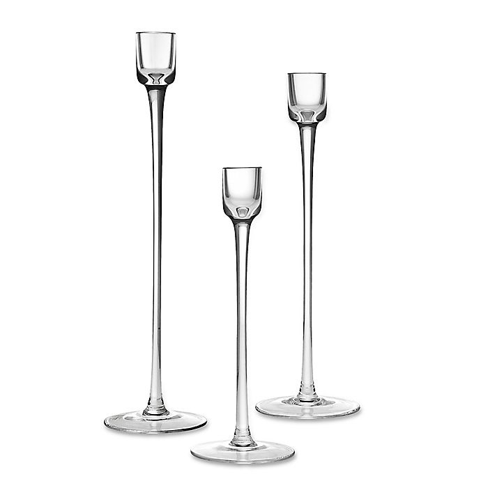 slide 1 of 1, Godinger Ashby Taper Candle Holders, 3 ct