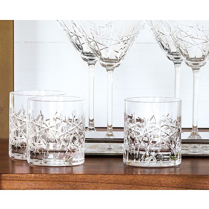 slide 2 of 3, Top Shelf Glasses Graffiti Double Old Fashioned Glasses, 4 ct