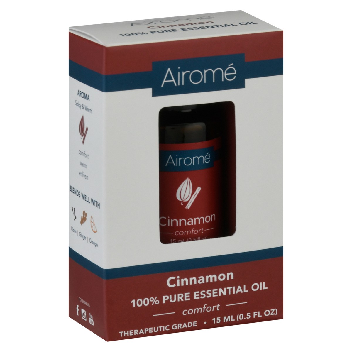 slide 2 of 12, Airomé Comfort Cinnamon Essential Oil 15 ml, 15 ml