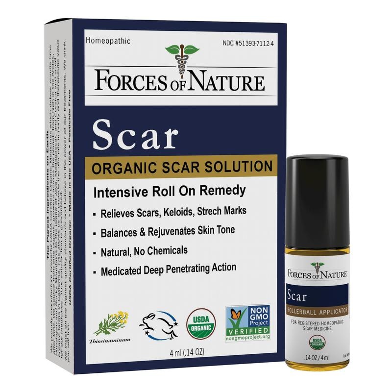 slide 1 of 1, Forces of Nature Re Scar Rollerball, 4 ml