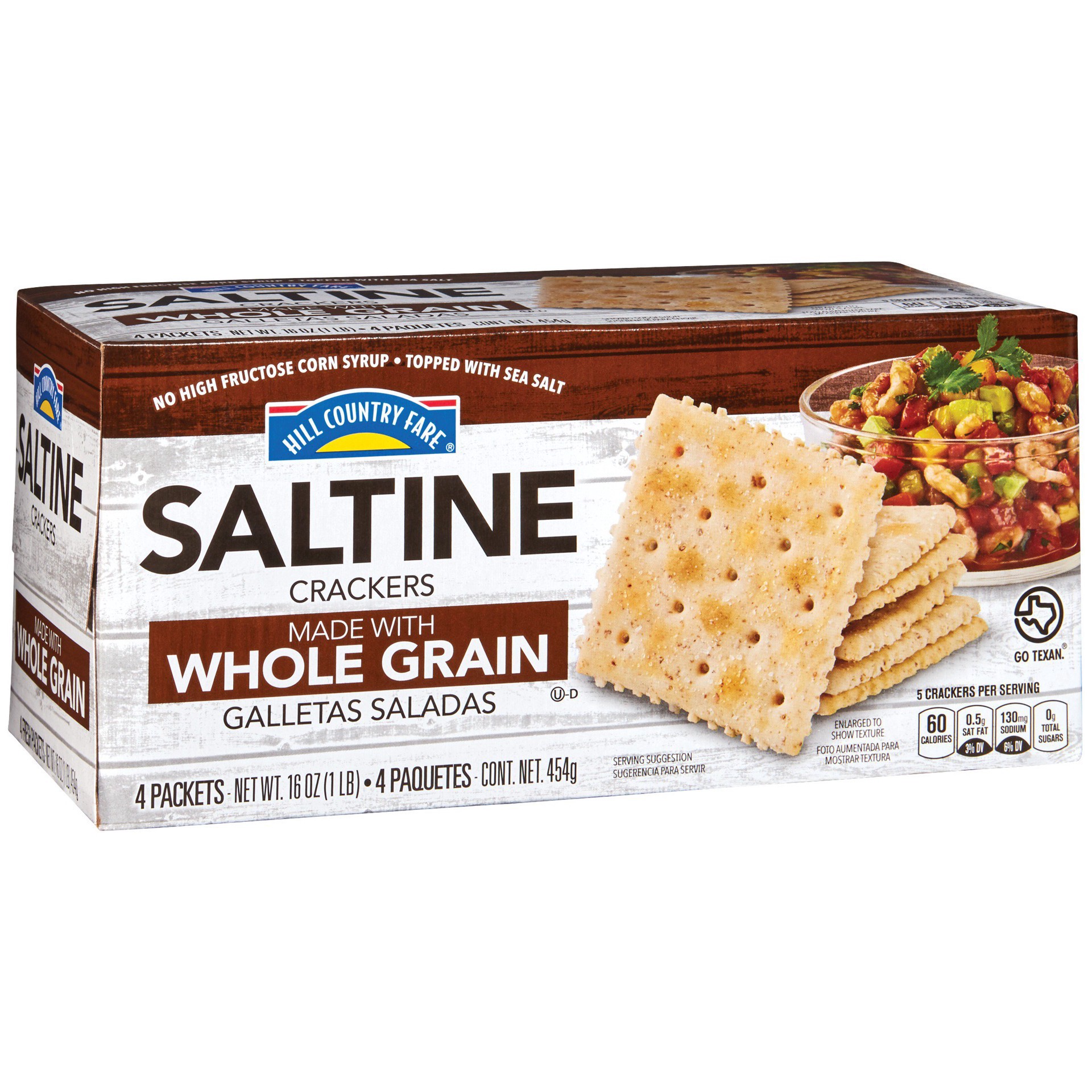 slide 1 of 1, Hill Country Fare Multigrain Saltines - 16 oz, 16 oz