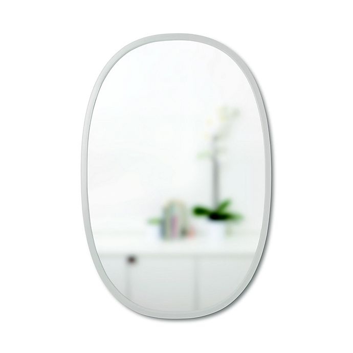slide 2 of 2, Umbra Hub Oval Wall Mirror - Grey, 24 in x 36 in