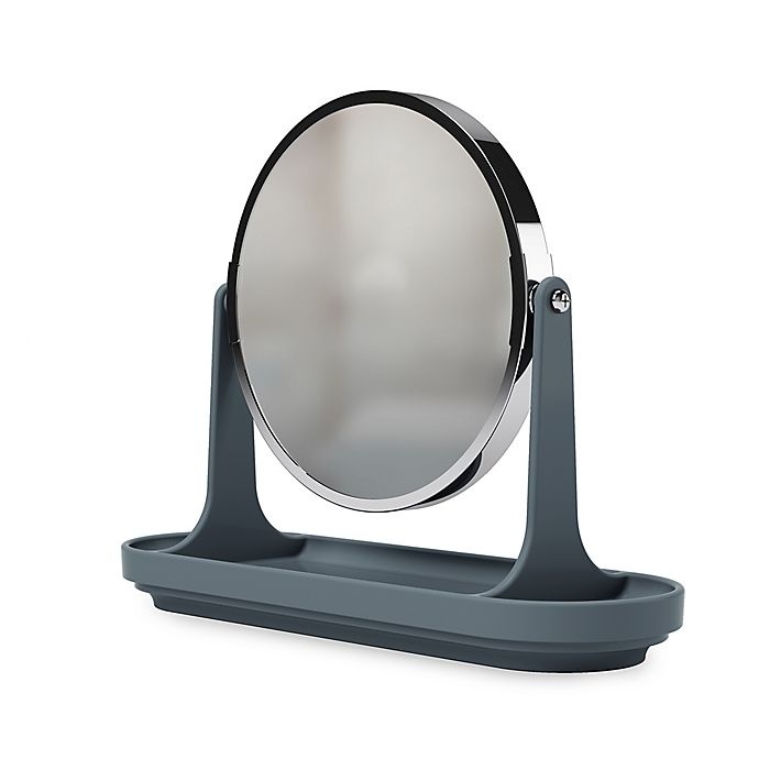 slide 4 of 6, Umbra Curvino Vanity Mirror - Charcoal, 1 ct