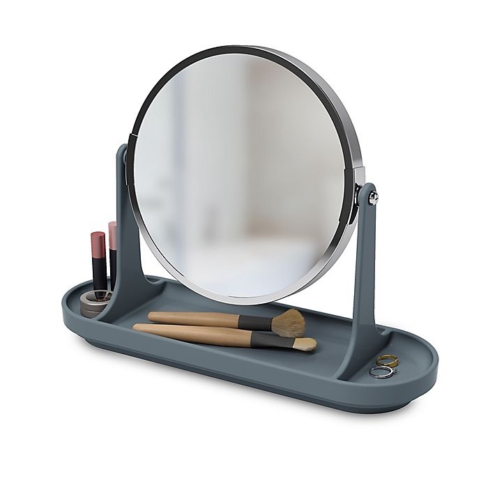 slide 5 of 6, Umbra Curvino Vanity Mirror - Charcoal, 1 ct