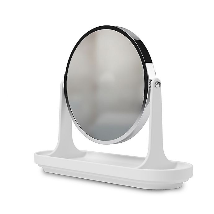 slide 3 of 6, Umbra Curvino Vanity Mirror - White, 1 ct
