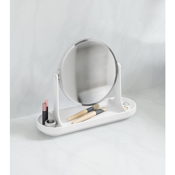 slide 6 of 6, Umbra Curvino Vanity Mirror - White, 1 ct