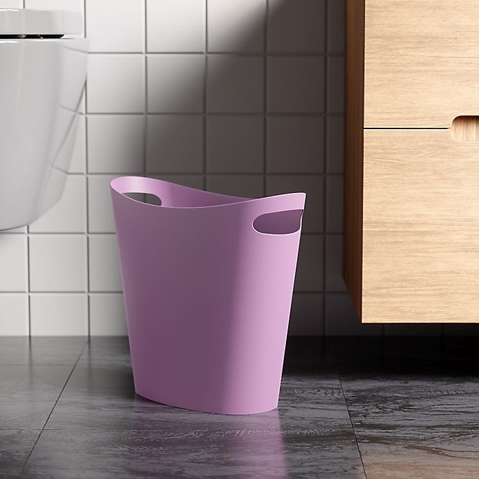 slide 3 of 3, Simply Essential Slim Trash Can - Lavender, 2 gal