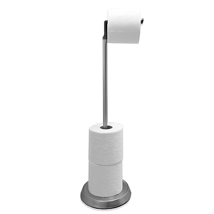 slide 1 of 1, Umbra Toilet Paper Stand with Silicone Head - Brushed Nickel, 1 ct