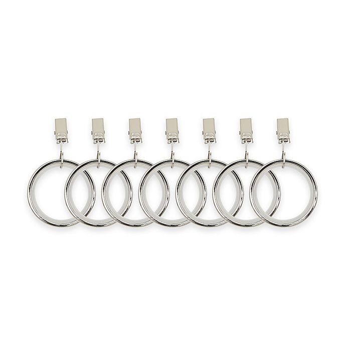 slide 1 of 1, Umbra Cappa Clip Rings - Polished Silver, 7 ct