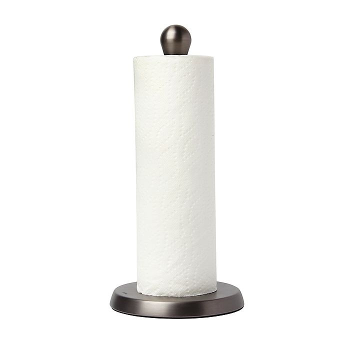 slide 1 of 2, Umbra Tug Paper Towel Holder - Titanium, 1 ct