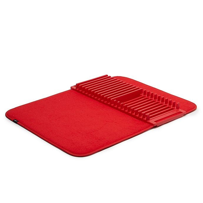slide 1 of 4, Umbra U Dry Drying Rack with Mat - Red, 1 ct