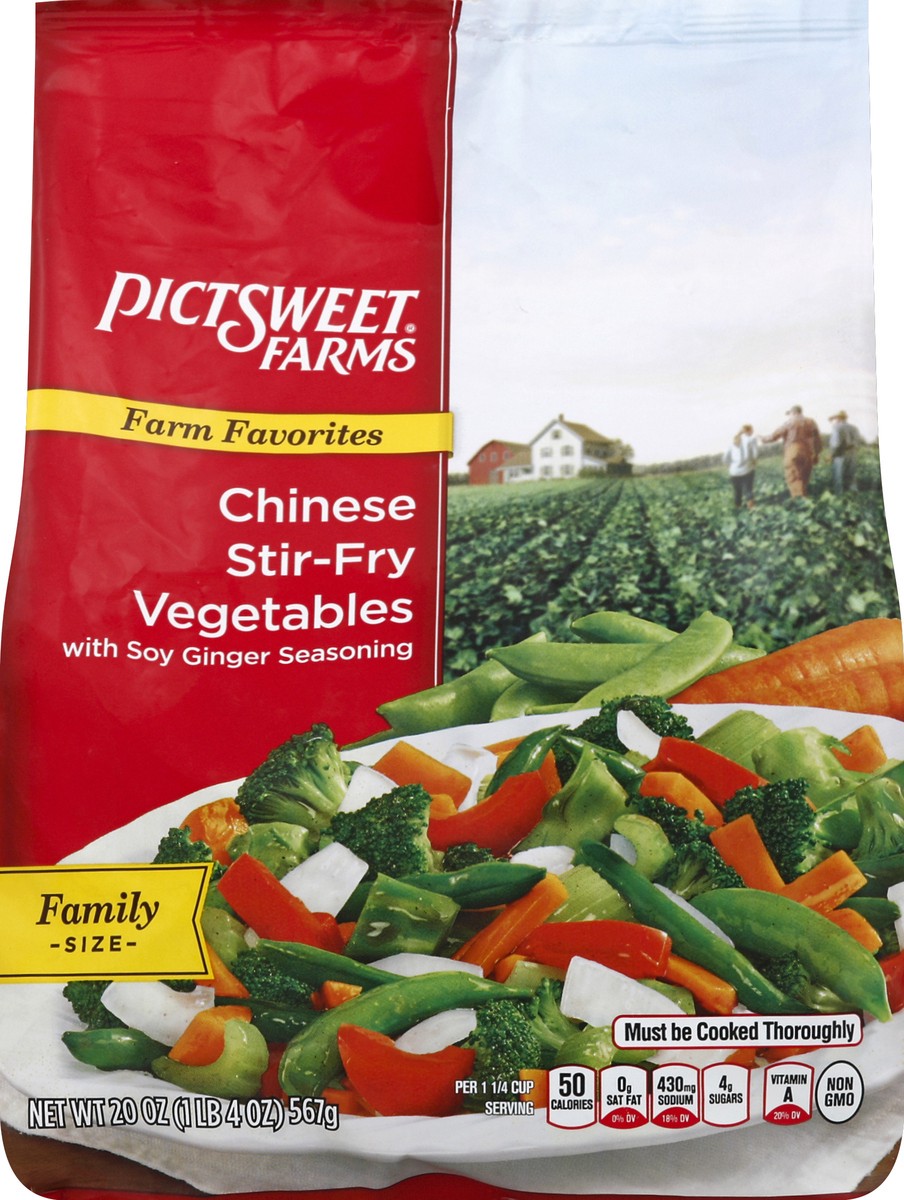 slide 5 of 5, PictSweet Farms Family Size Chinese Stir Fry Vegetables, 20 oz