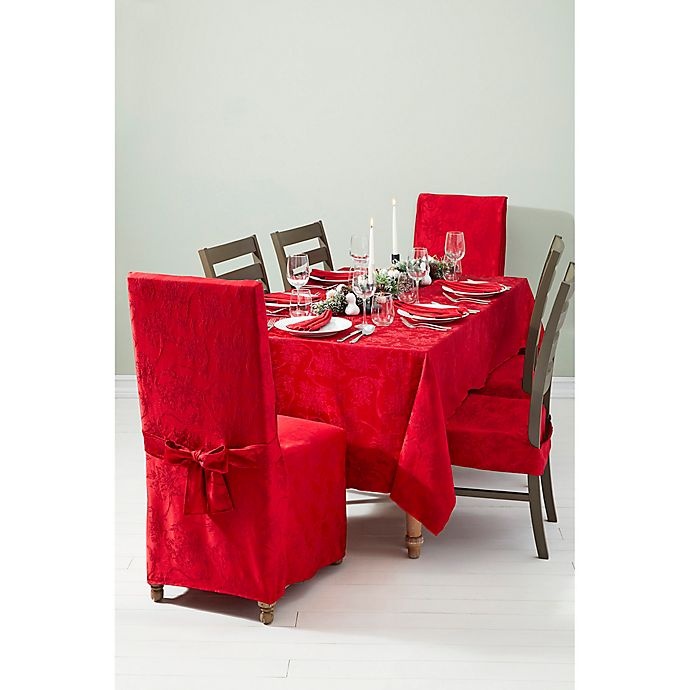 slide 2 of 5, Simple Christmas Ribbons Napkins - Ruby, 4 ct