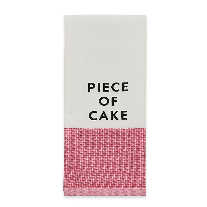 slide 1 of 1, Kate Spade New York Piece of Cake" Kitchen Towel - Pink", 1 ct