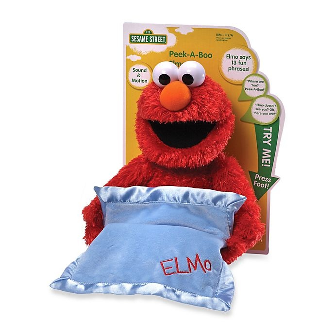 slide 2 of 2, Sesame Street Peek-A-Boo Elmo Plush Doll, 1 ct