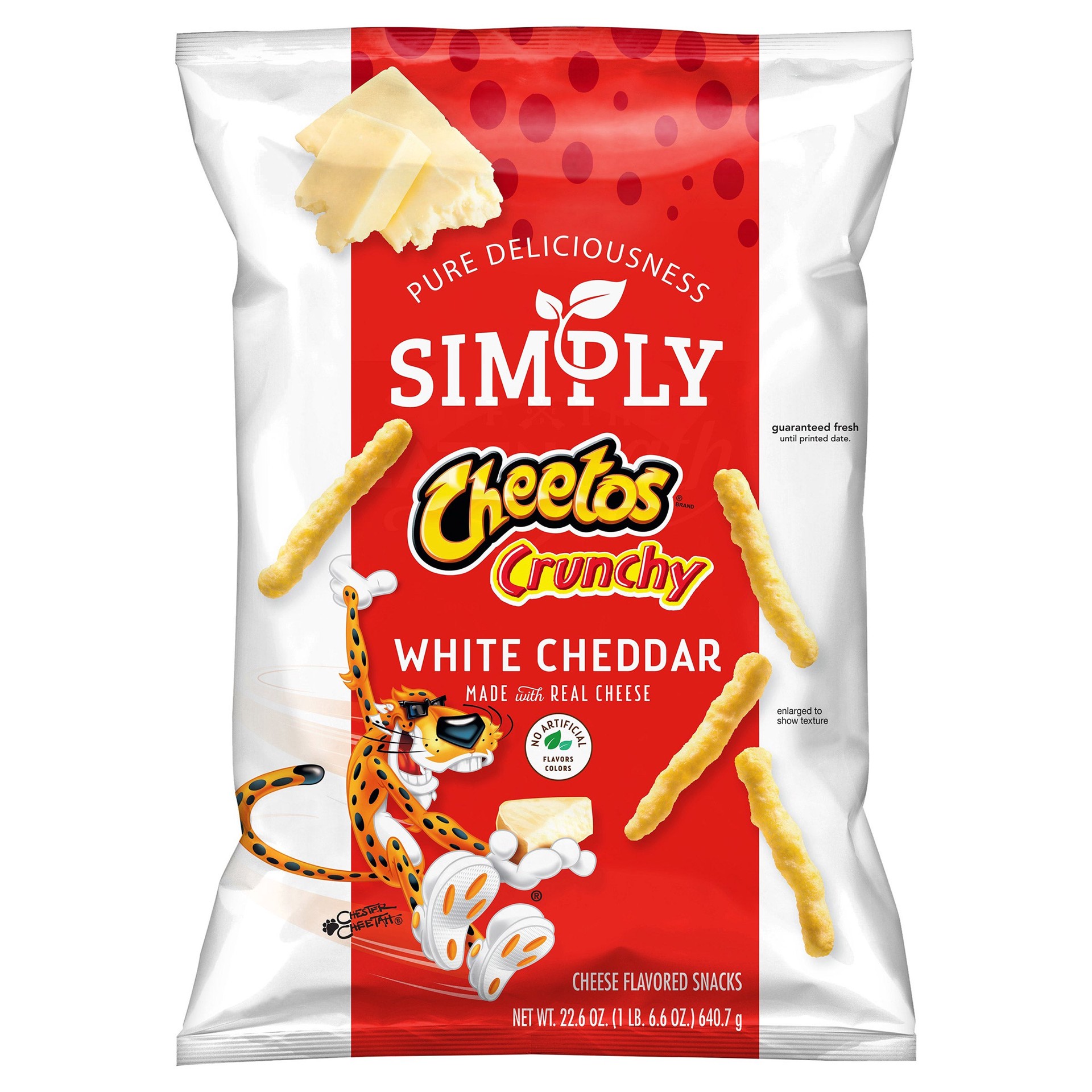 slide 1 of 1, Frito Lay Cheetos White Cheddar, 22.6 oz, 