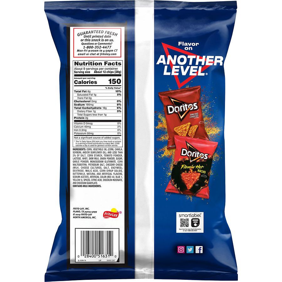 slide 5 of 5, Doritos Tortilla Chips Cool Ranch Flavored 9.25 oz bag, 9.25 oz