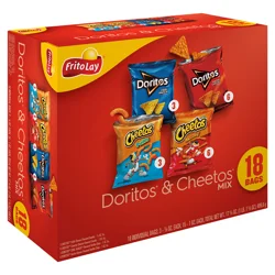 Fritolay Frito-Lay Doritos & Cheetos Mix Snack Chips Variety Multipack