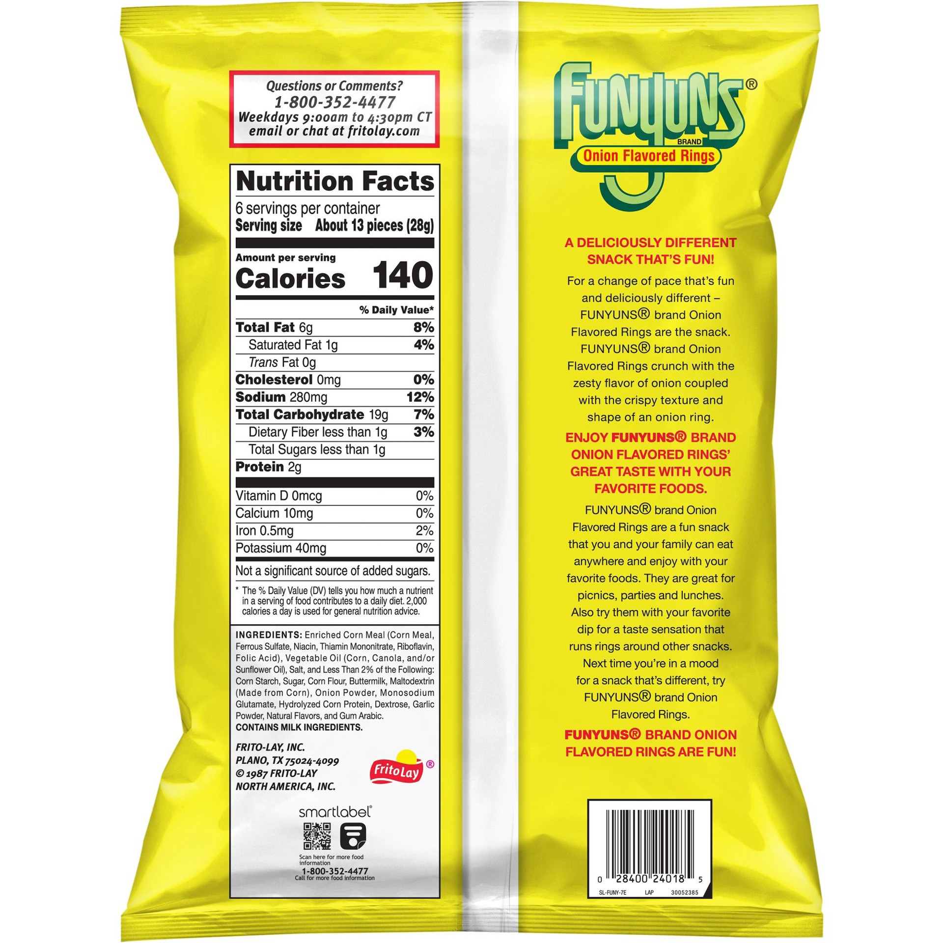 slide 3 of 4, Funyuns Onion Flavored Rings 5 1/4 Oz, 5.25 oz
