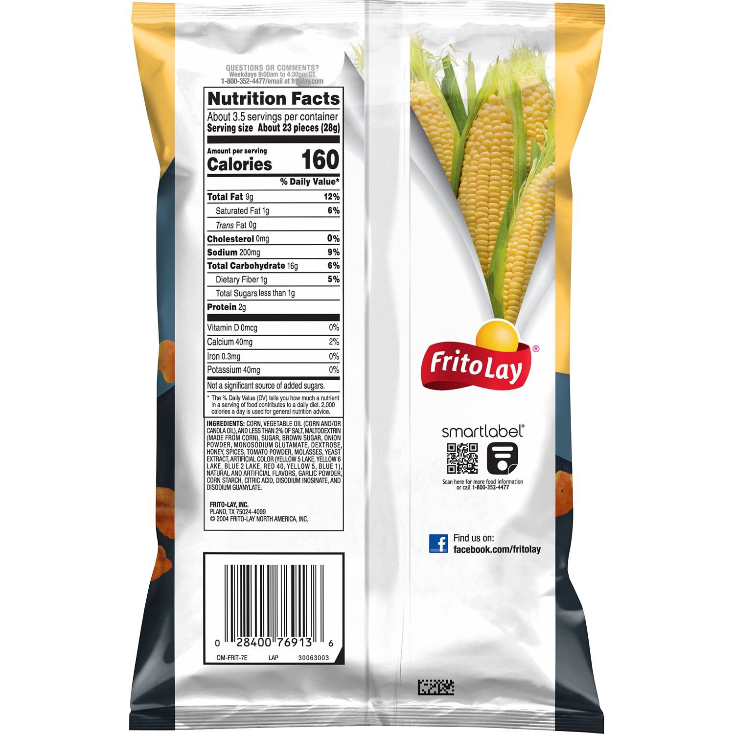 slide 2 of 2, Fritos Honey Bbq Twists Single, 3.37 oz