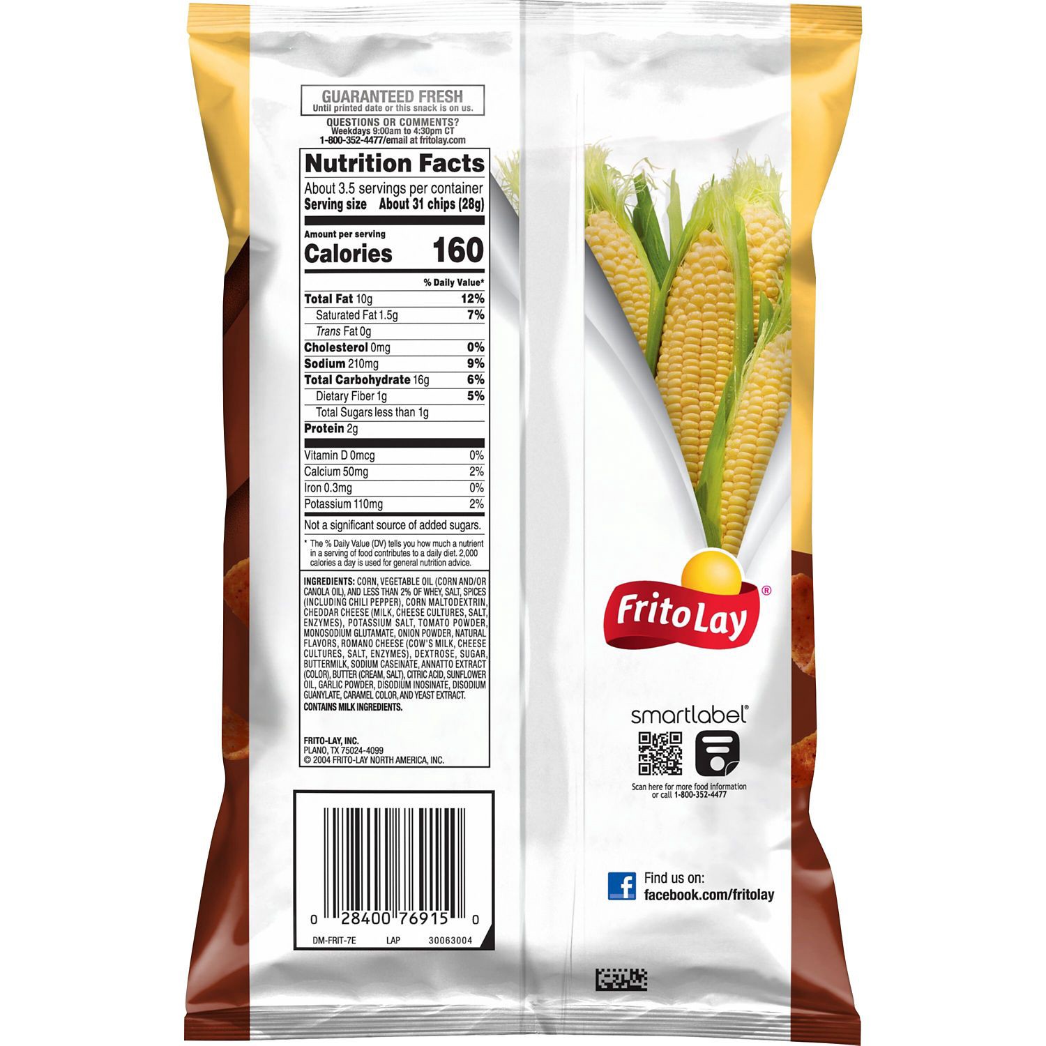 slide 2 of 2, Fritos Chili Cheese Single, 3.37 oz