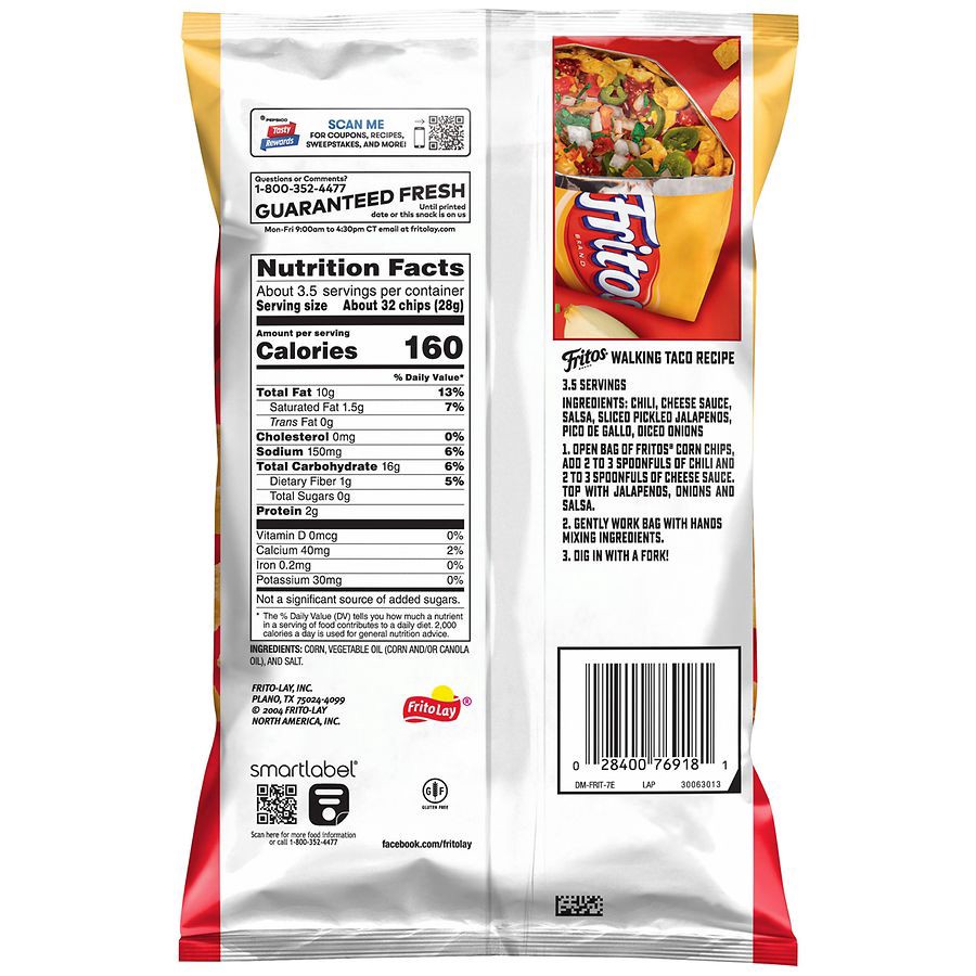 slide 2 of 4, Fritos Regular Single, 3.38 oz