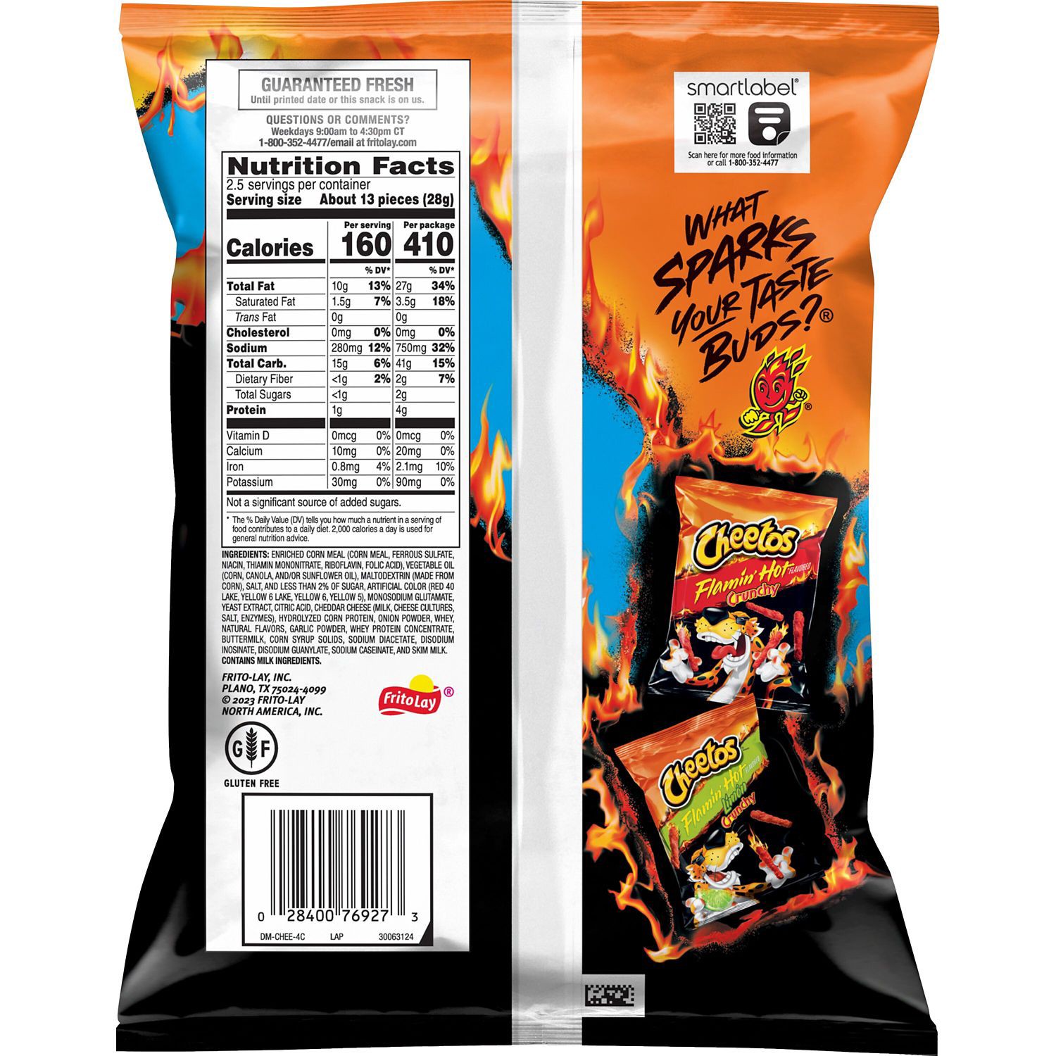 slide 2 of 2, Cheetos Jumbo Puffs Hot Single, 2.5 oz