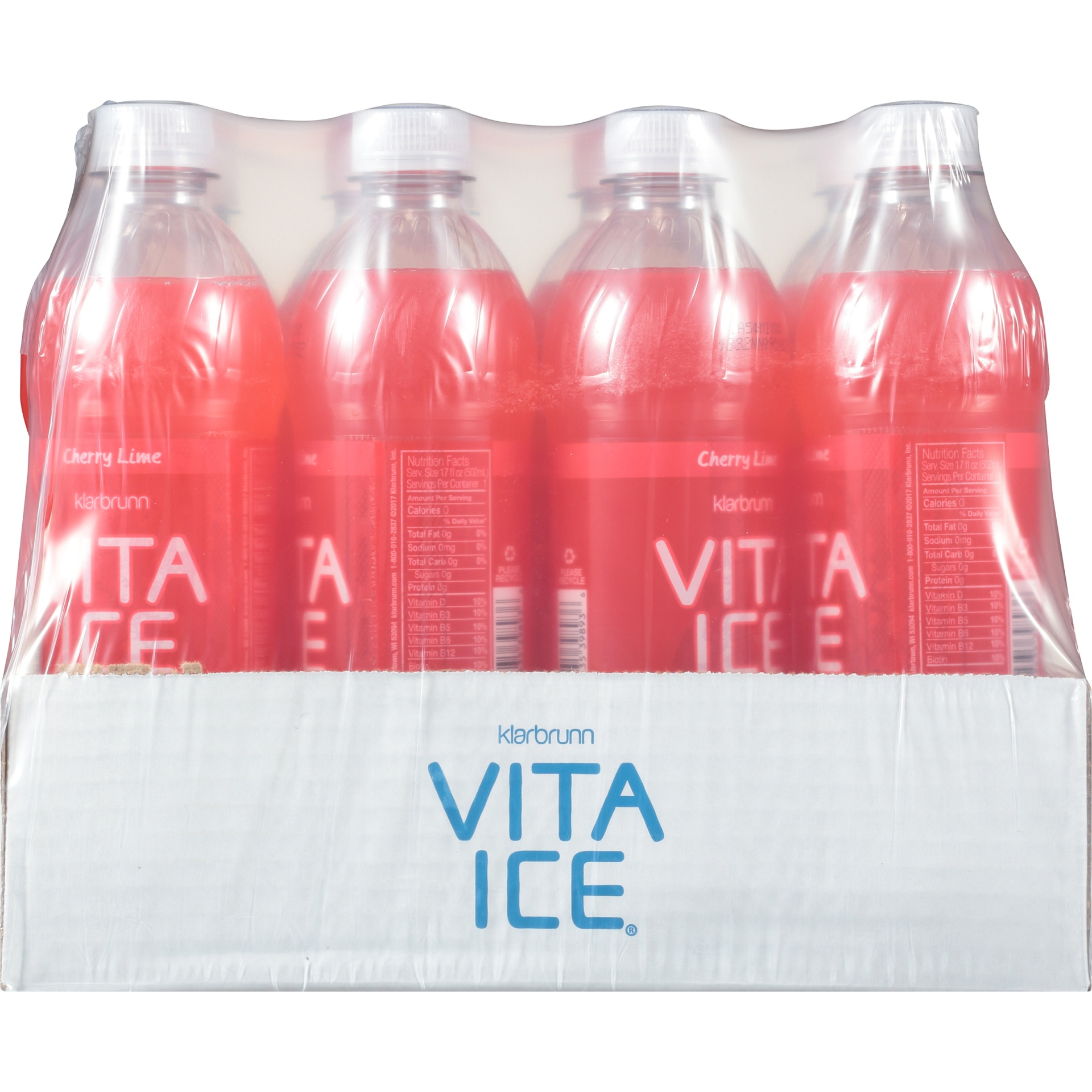 slide 2 of 6, Klarbrunn Vita Ice Cherry Lime Sparkling Water 12-17 Fl. Oz. Bottles, 1 ct