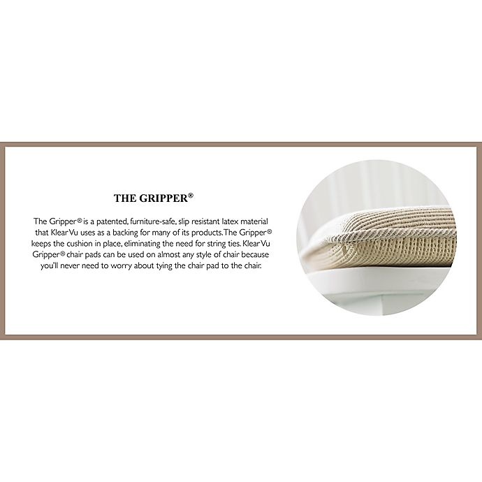 slide 2 of 2, Klear Vu Tufted Embrace Gripper Chair Pad - Natural, 1 ct