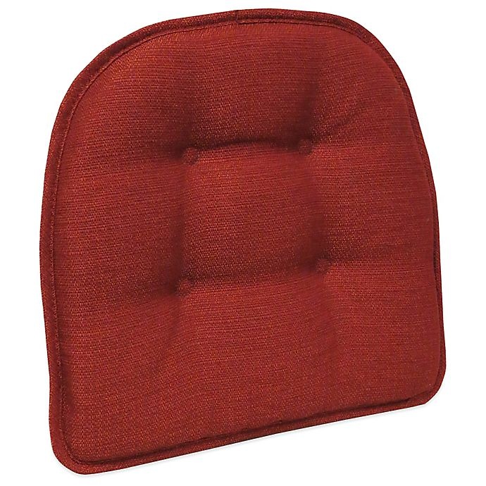 slide 1 of 2, Klear Vu Tufted Omega Gripper Chair Pad - Flame, 1 ct