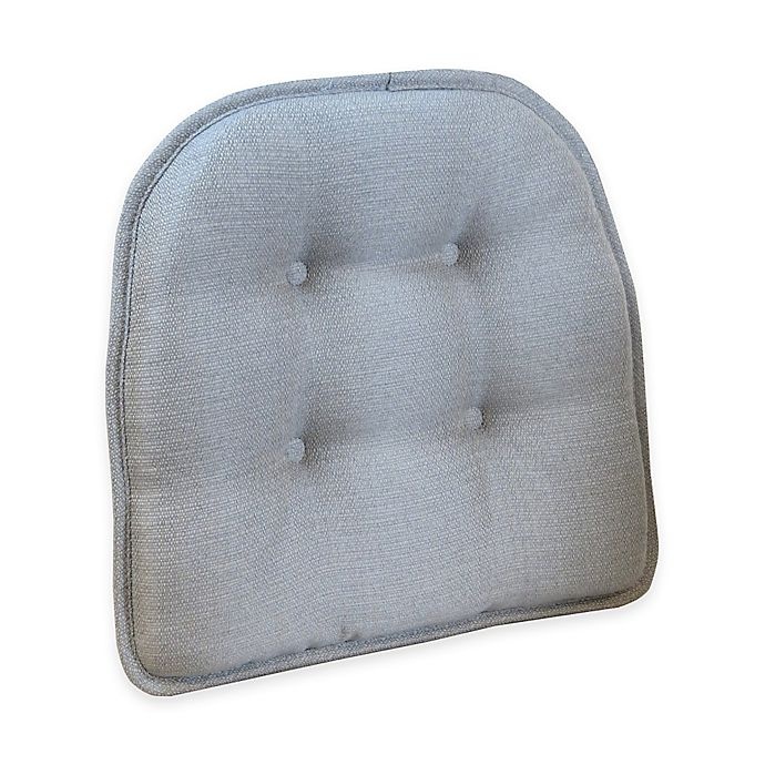 slide 1 of 2, Klear Vu Tufted Omega Gripper Chair Pad - Grey, 1 ct