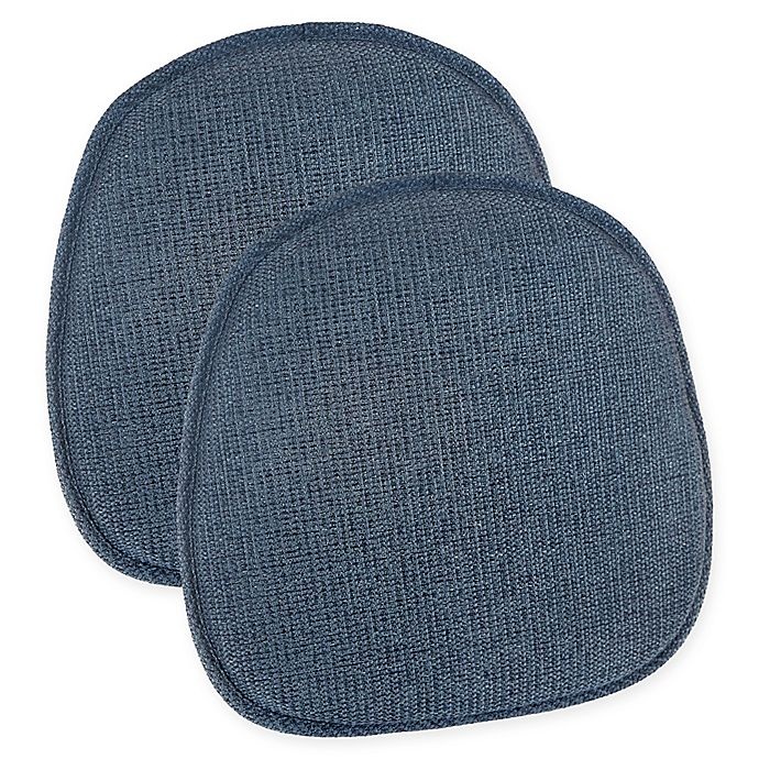 slide 1 of 3, Klear Vu Gripper Tonic Bistro Chair Pads - Blue, 2 ct