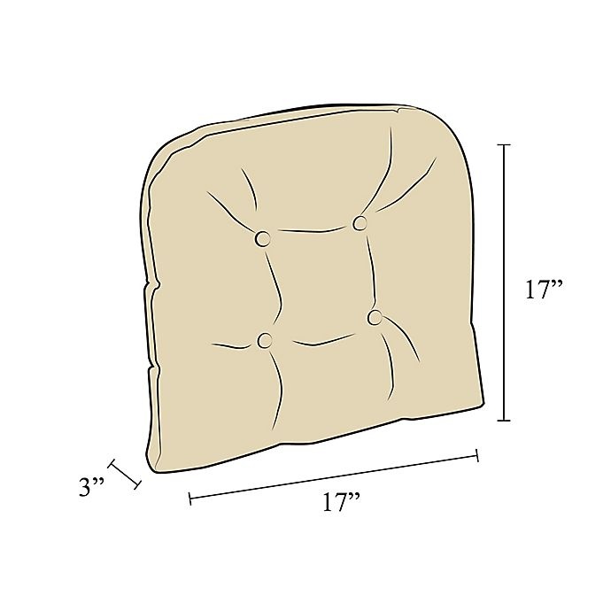 slide 5 of 5, Gripper Tyson Universal Chair Pad - Brown, 1 ct