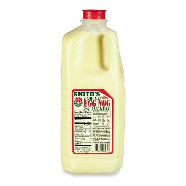 slide 1 of 1, Smith's Low Fat Eggnog, 1/2 gal