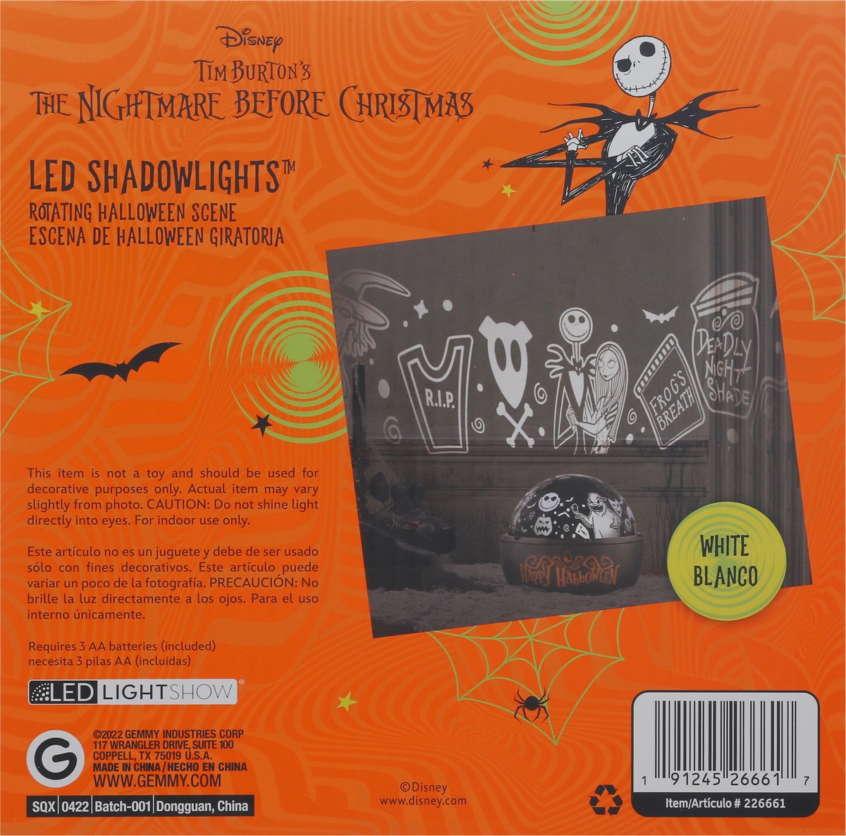 slide 9 of 10, Gemmy Nightmare Before Christmas Shadowlights, 1 ct