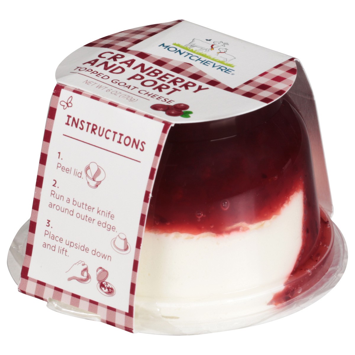 slide 12 of 13, Montchevre Topped Goat Cranberry and Port Cheese 6 oz, 6 oz