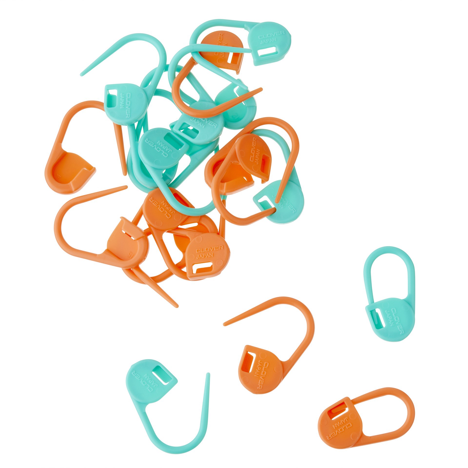 slide 2 of 3, Clover Lock Ring Markers, 20 markers