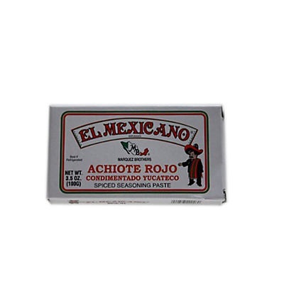 slide 1 of 1, El Mexicano Spiced Seasoning Red Achiote Paste, 3.5 oz