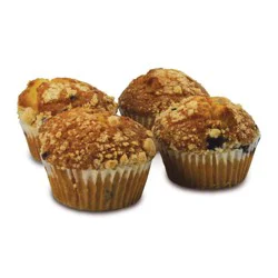 Fresh Baked Muffins, Blueberry, 4 Count
