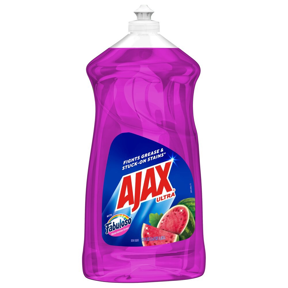 slide 5 of 6, Ajax Ultra Liquid Dish Soap with Fabuloso Watermelon Scent, 52 fl oz