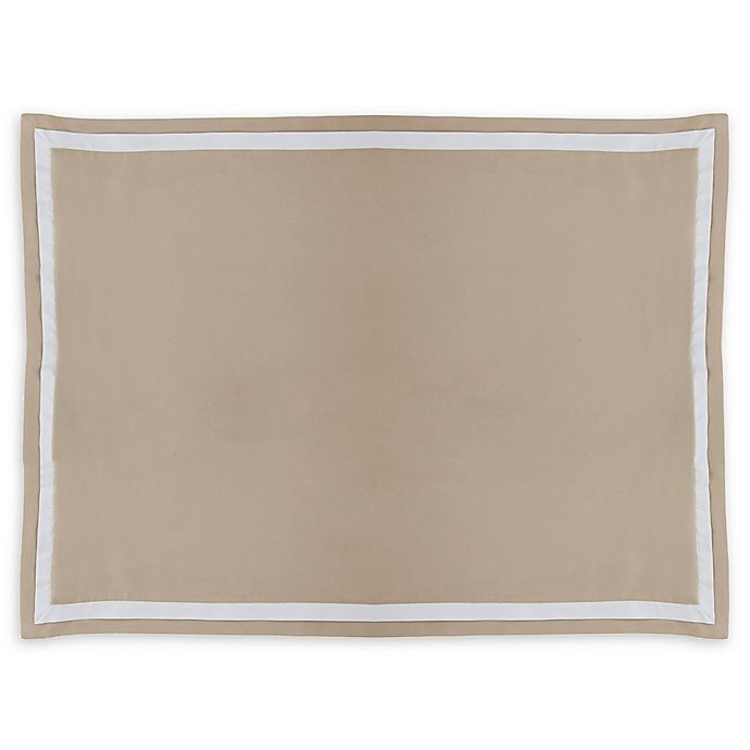 slide 1 of 2, Martex Hotel Ultra Soft King Pillow Sham - Khaki/White, 1 ct