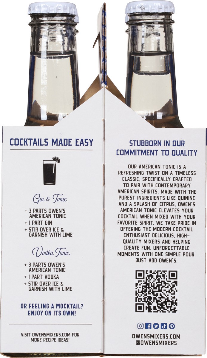 slide 12 of 12, Owen's Non-Alcoholic American Tonic Cocktail Mixer - 4 ct, 4 ct