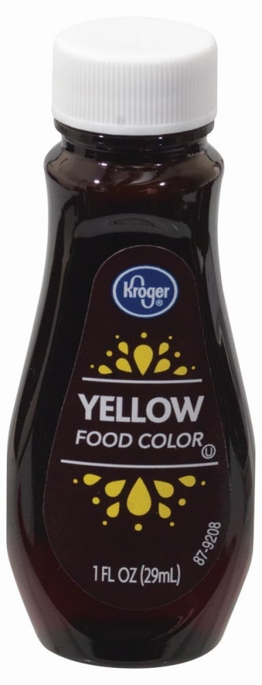 slide 1 of 1, Kroger Yellow Food Coloring, 1 fl oz