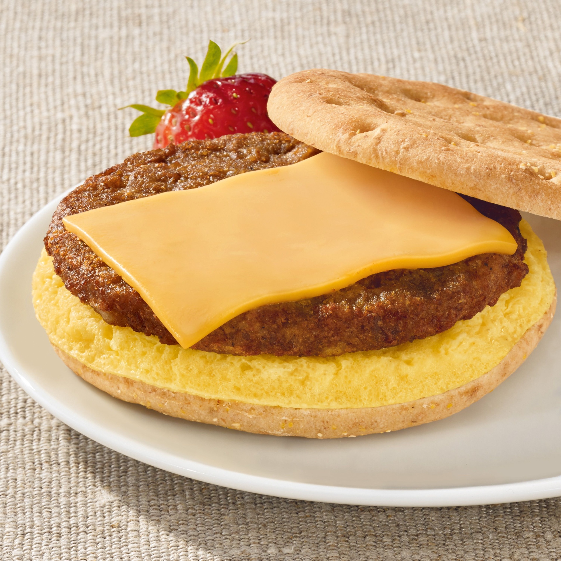 slide 5 of 7, MorningStar Farms Veggie Breakfast Frozen Breakfast Sandwiches, Meatless Sausage, Egg, Cheese, 14.8 oz, 4 Count, Frozen, 14.8 oz