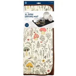 Schroeder & Tremayne Microfiber Dish Drying Mat - Mushroom